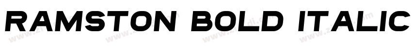 Ramston Bold Italic字体转换
